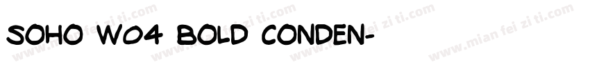 Soho W04 Bold Conden字体转换